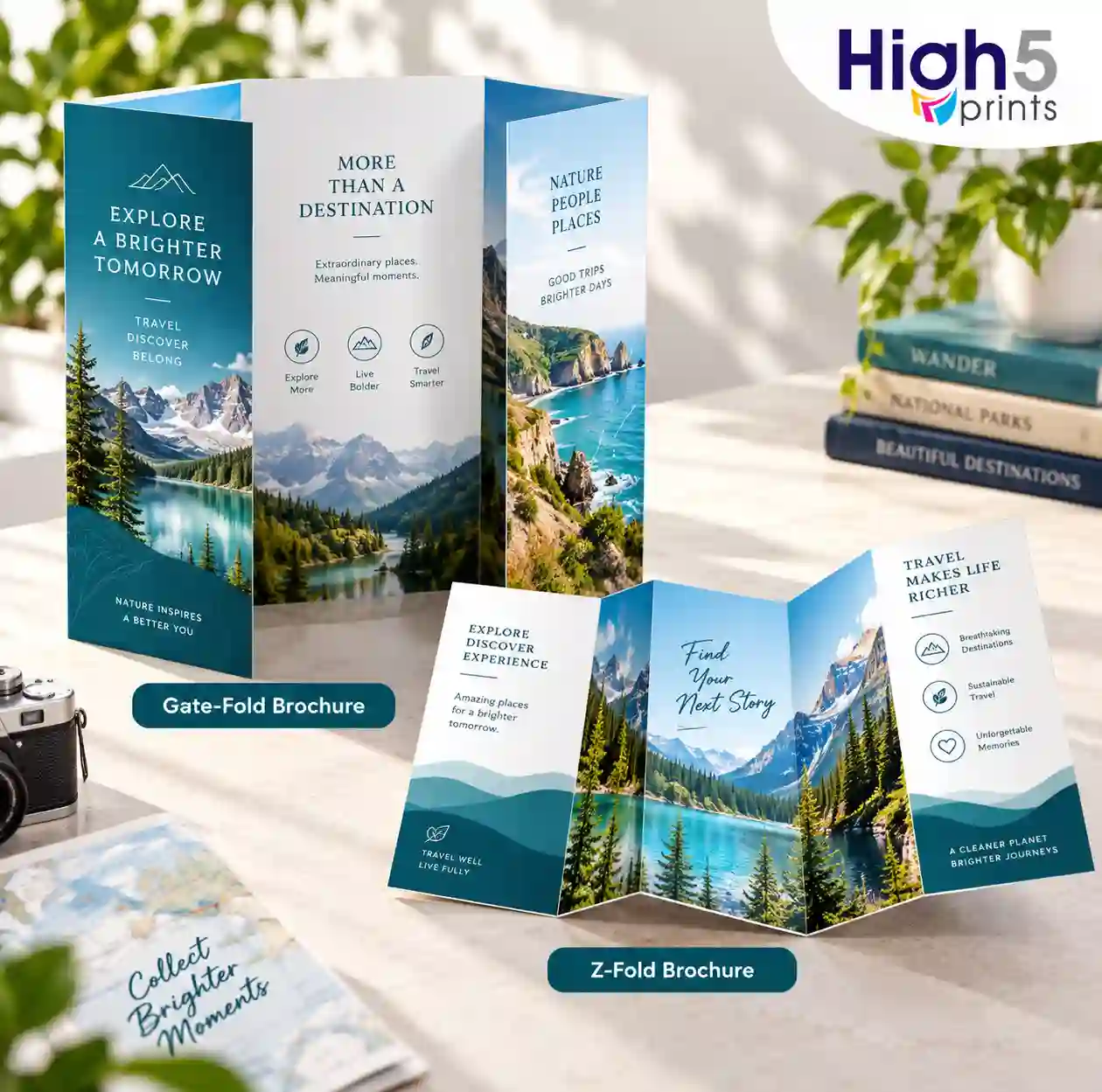 Gate-fold and Z-fold brochure printing
