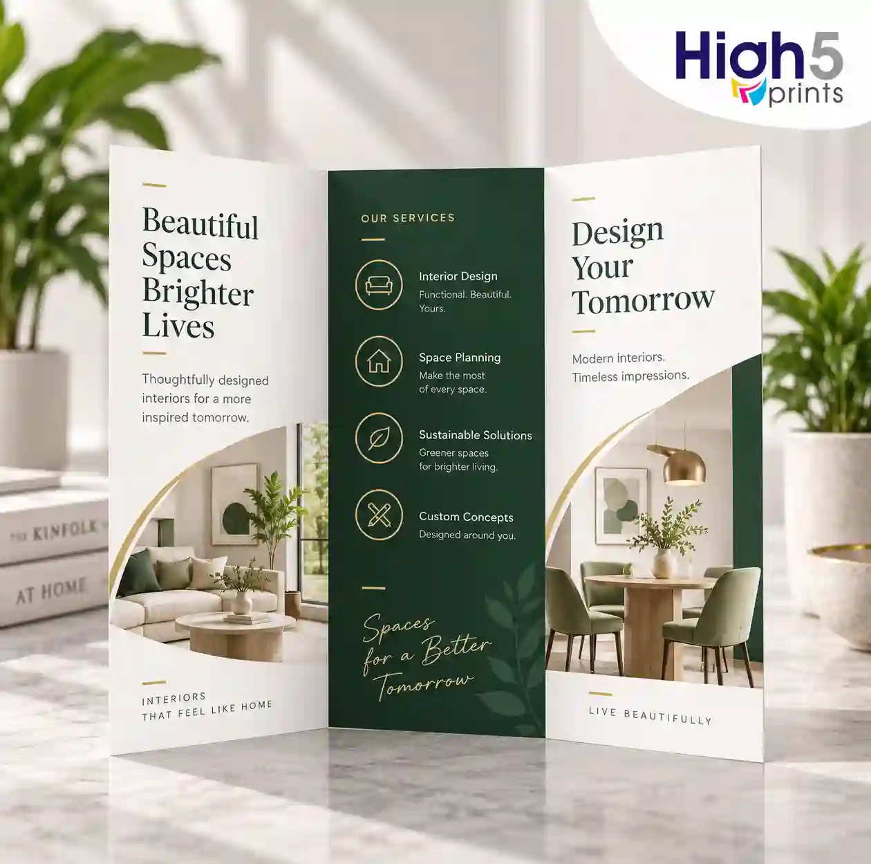 Tri-fold brochure printing