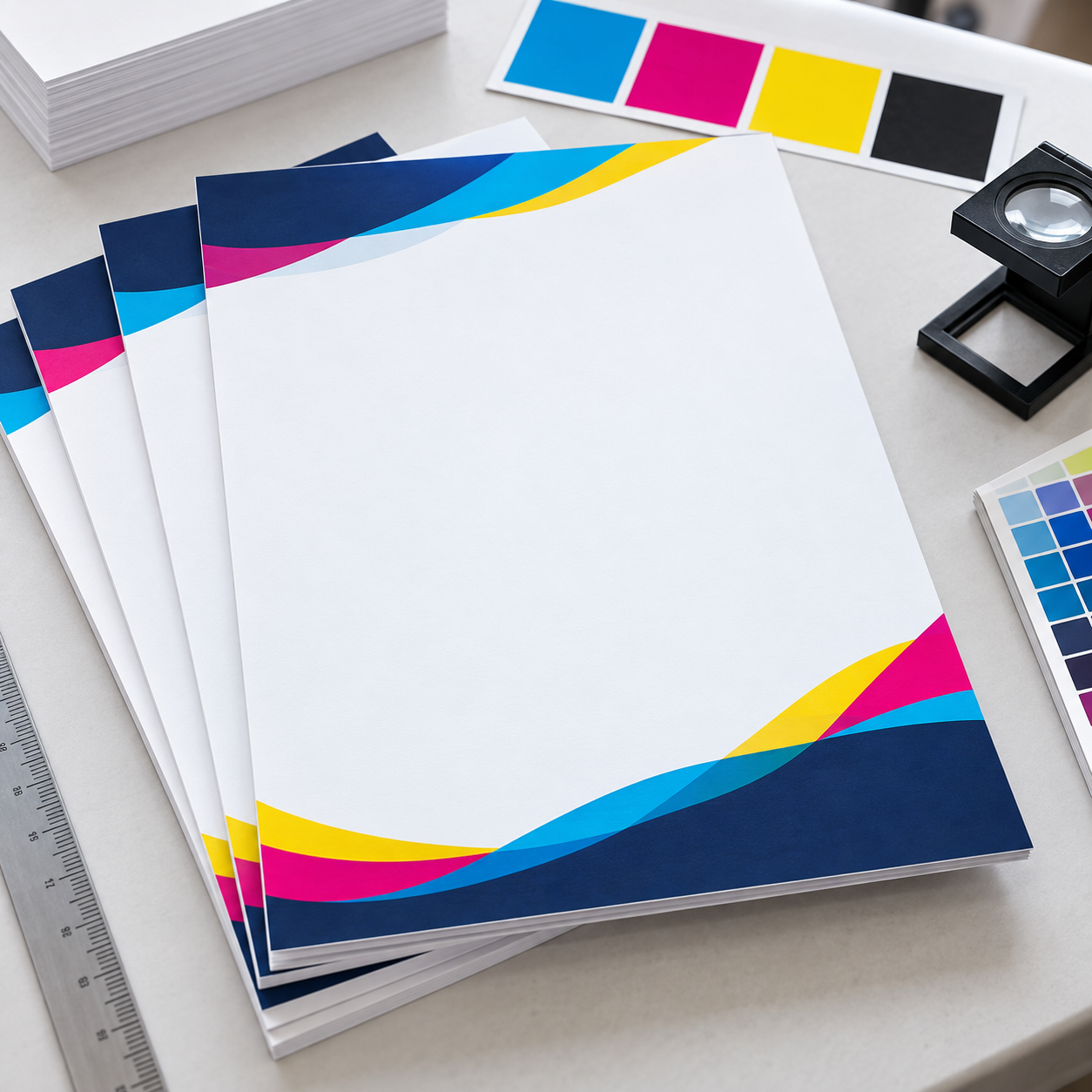 Full-colour CMYK letterhead printing